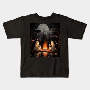 Trick Or Teach Ghost Books Reading Teachers Halloween Kids T-Shirt